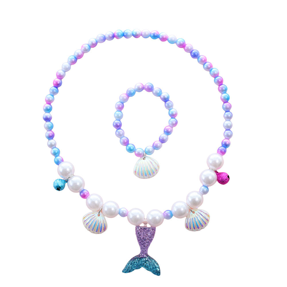 2# purple fishtail 2 piece set [transparent bag]]