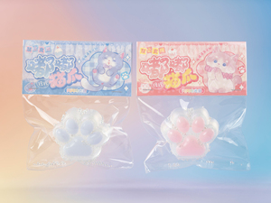 ของเล่นบีบรูปอุ้งเท้าแมวใสประกายคริสตัล TPR บรรเทาความเครียด สีสันปรับแต่งได้ คุณภาพสูง สมจริง - Product Image 3