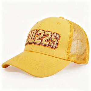 High Quality OEM Custom Summer Unisex <b>Plain</b> Color Wash Cotton <b>Baseball</b> <b>Cap</b> 5 Panel Mesh Sunscreen Vintage Trucker Hats - Product Image 3