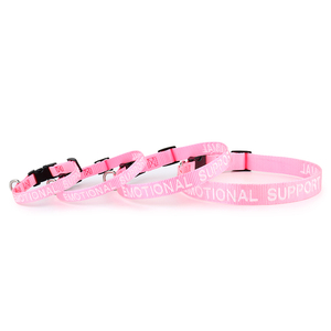 Customizable Nylon Pet <strong>Dog</strong> <strong>Collars</strong> with <strong>Embroidered</strong> <strong>Name</strong> and Phone Number Personalized Logo Slogan Service Leashes Included - Product Image 4