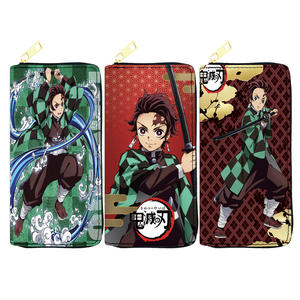 38 Ontwerpen Demon Slayer Portemonnees En Handtassen 2023 Vrouwelijke Portemonnee Knappe Coole Cartoon Anime Portemonnee Voor Student Identiteitskaart Tas - Product Image 2