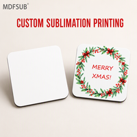 Supports de sublimation vierges en MDF de 3 mm, carrés de 90 mm, impression personnalisée, certifiés CARB P2 MDFSUB