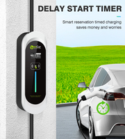 Chargeur de voiture mobile Zencar 32A AC, charge rapide, 240V, 1 phase, 7,4 kW pour véhicule électrique, prise Nacs, contrôleur de borne murale, type B, RCD