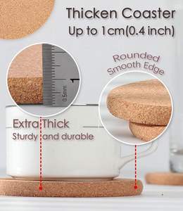 Dessous <span class=keywords><strong>de</strong></span> plat ronds en <span class=keywords><strong>liège</strong></span> <span class=keywords><strong>de</strong></span> 9 pouces, tampons multifonctionnels et résistants à la chaleur pour plats chauds, assiettes et comptoirs <span class=keywords><strong>de</strong></span> cuisine - Product Image 4