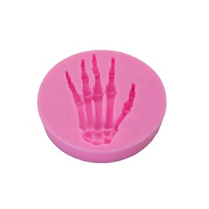 Serie <span class=keywords><strong>Halloween</strong></span> A mano da polso Scheletro Decorazione Regali Del Silicone Del Fondente Strumento Orribile Forma Dello Stampo In Silicone - Product Image 5