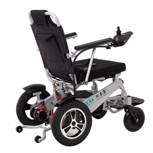 סגסוגת אלומיניום מתקפל קל משקל כיסא גלגלים חשמלי נכים משני הצדדים - Product Image 2