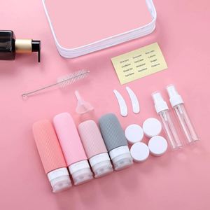 Logo personnalisé pour articles de toilette, accessoires pour bouteilles approuvés, ensemble de bouteilles de voyage en silicone anti-fuite et rechargeables - Product Image 2