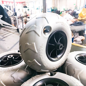 Huuan — <span class=keywords><strong>chariot</strong></span> de pêche de <span class=keywords><strong>plage</strong></span> de 12 pouces, fauteuil roulant <span class=keywords><strong>gonflable</strong></span> en PU, pour <span class=keywords><strong>chariot</strong></span> de Kayak - Product Image 1