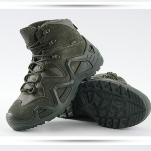 Bottes tactiques vertes SF21 706 pour hommes, imperméables, à lacets, hautes, toutes saisons, style daim - Product Image 5
