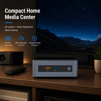 Mini Computadora Portátil Qotom Pentium J5005 NUC, Host con Video de Alta Definición 4K, Mini PC de Escritorio OpenClaw para el Hogar