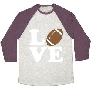 Maglietta da baseball unisex Tri-Blend di Love Football - Product Image 4