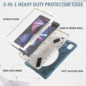 Étui populaire et durable pour tablette PC <span class=keywords><strong>Samsung</strong></span> <span class=keywords><strong>TabA</strong></span> 10,1 pouces T580 T585 avec dragonne rotative - Product Image 3