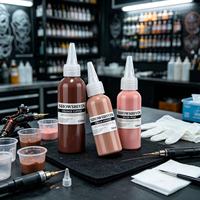 Peinture pour le visage bio pour le camouflage des vergetures et des cicatrices, encre de tatouage, pigments Perma Blend
