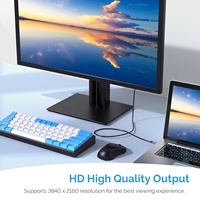 Kabel Audio Video USB C ke HDMI 4K untuk MacBook pro dan iPad Pro dan Samsung dan lainnya