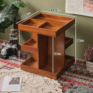 Desktop <b>Makeup</b> Organizer Cosmetic Storage <b>Box</b> with Skincare Shelving New Concept in Desktop Organization - Product Image 3