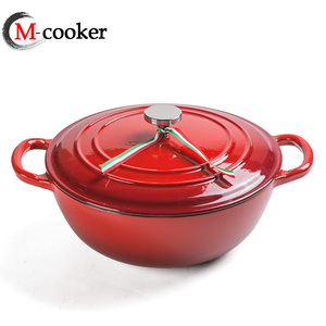 Batterie de cuisine <span class=keywords><strong>en</strong></span> <span class=keywords><strong>fonte</strong></span> de haute qualité Pot à soupe Casserole moderne avec revêtement émaillé Pot polyvalent - Product Image 1
