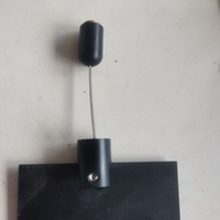 Kits de câbles suspendus en aluminium pour suspension simple avec fixation au plafond pour affichage de signalétique, etc. Panneau anodisé noir 19*25 10mm Max.