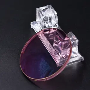 1.56 resin merah muda photoromik photopink pabrik Cina grosir murah HMC lensa optik pandangan tunggal