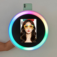 Anneau lumineux portable Roamer pour selfie, contrôlable par application, pour iPad, smartphone et tournage de vlogs