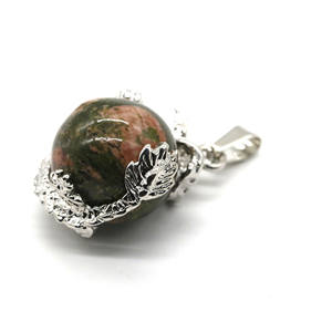 Vente en gros de pendentifs de bijoux à la mode perles de pierre naturelle pendentifs de pierre d'oeil de tigre pour la fabrication de bijoux - Product Image 1