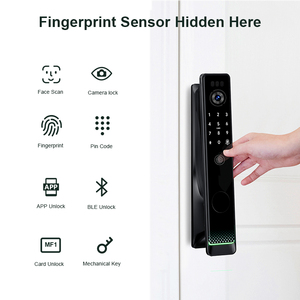 Wholesale Tuya Doorbell 3D Face Recognition <b>Camera</b> <b>Smart</b> Lock With Digital Fingerprint Cerradura Inteligente Keyless Door Lock - Product Image 3