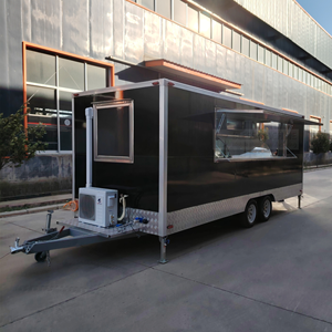Sortie d'usine vente chaude polyvalent mobile carré style restauration rapide collation <span class=keywords><strong>alcool</strong></span> boisson boissons crème glacée remorque de remorquage - Product Image 2