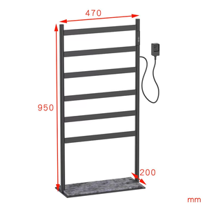 <span class=keywords><strong>Scaldasalviette</strong></span> Elettrico Moderno da Parete con Struttura in Acciaio Inossidabile e Garanzia di 3 Anni per Uso in Bagno - Product Image 2