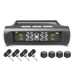 Tire Pressure <strong>Monitoring</strong> System Wireless Solar Rv <strong>TPMS</strong> Sensor Kit With 4 Tire Pressure Sensors and LCD Display