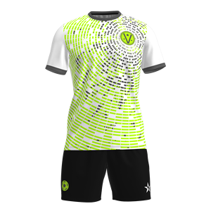 Großhandel Maßgefertigte Fußballtrikots Set Hochwertiges Polyestermaterial mit Lichtbeständigen Sublimationsdrucken für Sportteams - Product Image 5