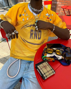 Tontons Tùy Chỉnh Lưới Thể Thao Jersey Mềm Phù Hợp Tùy Chỉnh In Quá Khổ Bóng Đá Mỹ Jersey Người Hâm Mộ Áo Phông - Product Image 4