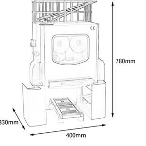 <span class=keywords><strong>Presse</strong></span>-agrumes automatique 2026 NS2000E-3, 120W, robuste, en acier inoxydable, pour usage commercial en magasin - Product Image 5