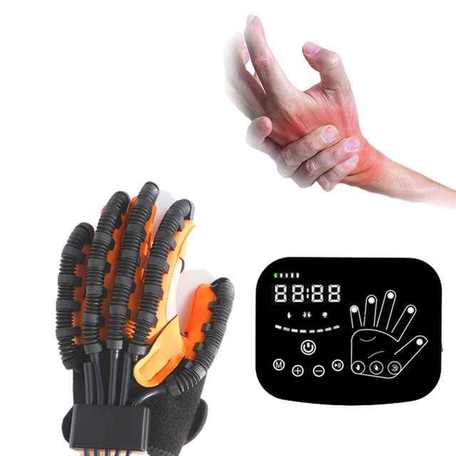 ZKM RRG-100 Electric Hand Rehabilitation Robot Glove for Stroke Hemiplegia Rechargeable Portable Design 3 Modes 8 Gears Easy