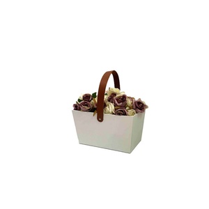 Boîte Cadeau Rectangulaire Rigide Personnalisée de Haute Qualité, Recyclable, Couleur Macaron, avec Poignée Portable pour Fleurs et Articles de Mode - Product Image 6