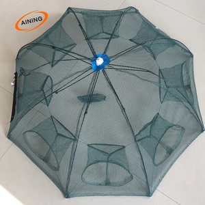 Gabbia pieghevole della immersione della colata della trappola della rete del granchio dell'esca di pesca per il gambero dei gamberi dei pesci della cattura nel fiume - Product Image 3