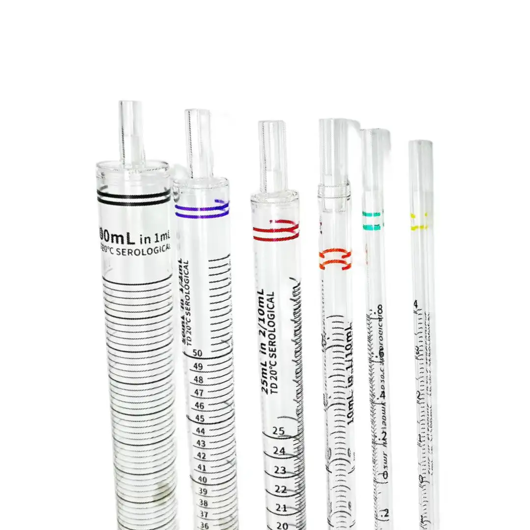 LTT marca 1 mL 2 mL 5 mL 10 mL 25 mL 50 mL 100mL pipetas serológicas descartáveis pipetas estéreis plásticas da ajuda