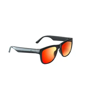 Óculos de sol gafas áudio bluetooth, sem fio, alto falante, música mp3, óculos de sol smart, digital, áudio dental, azul
