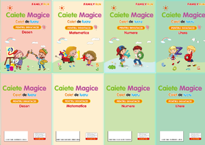 Set di 4 Quaderni Magici Scanalati Romeni Riutilizzabili per Bambini, per Imparare a Scrivere Numeri e Lettere - Product Image 3