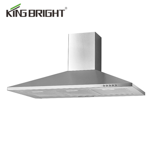 गर्म बिक्री आधुनिक तांबे मोटर स्टेनलेस स्टील चिमनी रेंज हुड रसोई तीसरी गति बटन नियंत्रण चिमनी द्वीप हुड - Product Image 4