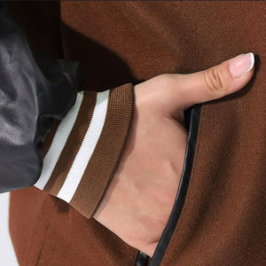 Trendy Design Fashion Apparel <b>Women</b> Canvas Varsity <b>Jacket</b> Slim Fit Casual Breathable Printed Modern Style Winter <b>Lightweight</b> - Product Image 6