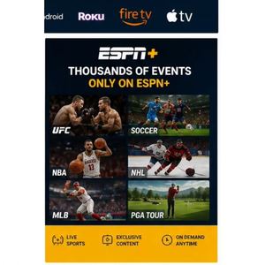 <span class=keywords><strong>Abonnement</strong></span> officiel ESPN Plus 12 mois ESPN Premium Compte ESPN pour les États-Unis - Product Image 5