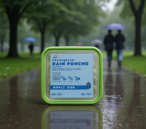 Poncho Antipioggia Pieghevole Fossages4o HY-701 per Adulti, Ideale per Viaggi - Product Image 2