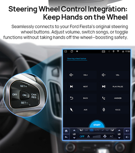 <span class=keywords><strong>Autoradio</strong></span> vertical Android 14 de 10,4 pouces pour <span class=keywords><strong>Ford</strong></span> Carnival <span class=keywords><strong>Fiesta</strong></span> 2009-2015, multimédia CarPlay Android Auto GPS - Product Image 5