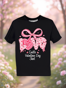 Coitte Camicia Love per San Valentino da donna, manica corta, rosa, romantica, con stampa di cuori, girocollo, vestibilità regolare, primavera estate - Product Image 2