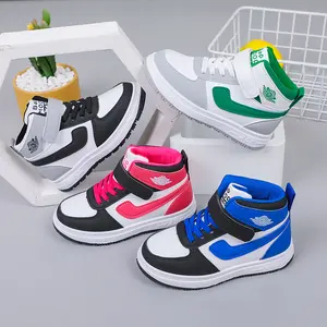 High Top Cheap Basketball Shoes Wholesale Fashion Casual Shoes for Kids Latest Outdoor Boys and Girls Walking Shoes Sneaker
