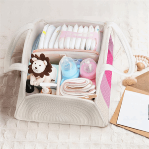 Cesta de Almacenamiento para Pañales de Bebé Recién <span class=keywords><strong>Nacido</strong></span>, Organizador de Cesta para Regalo de Baby Shower - Product Image 5