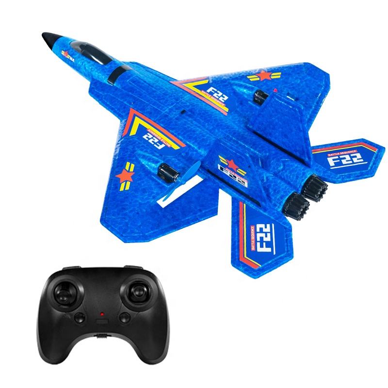 Waterproof Foam Airplane Aeroplane Toy R4s Rcm Jet Fighter Glider Avion Remote Control Aerodone Aircraft RC Plane F22 2.4G 2.5CH