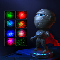 Projecteur de Galaxie et Ciel Étoilé Robot Jouet, Lampe de Projection Étoile, Cadeau de Fêtes, Projecteur Veilleuse Guerrier Mecha pour Chambres