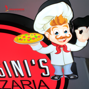 Brandnewsign nhà sản xuất kinh doanh dấu hiệu logo ngoài trời đôi hai mặt vòng hộp đèn cho Nhà hàng cửa hàng dấu hiệu - Product Image 6