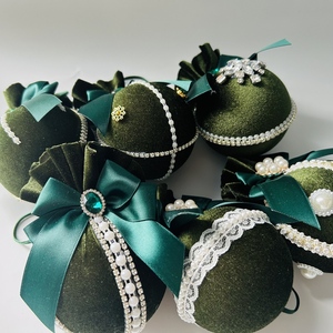 Handgemaakte Nordic Kerstboom Decor Luxe Diamanten Fluwelen Ballen Voor Festivals Huisdecoraties - Product Image 2