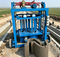 Machine hydraulique de fabrication de briques autobloquantes pour blocs de terre-ciment avec formage efficace pour la construction